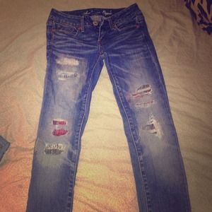 🚫SOLD🚫American Eagle Destroyed Skinny Jeans