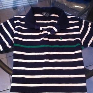 A striped polo
