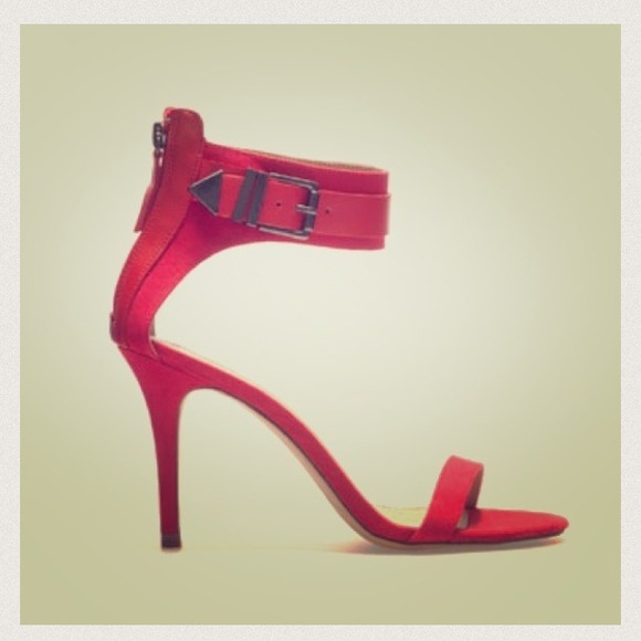 Zara Shoes - Reserved - Zara sandals strawberry red- worn once!