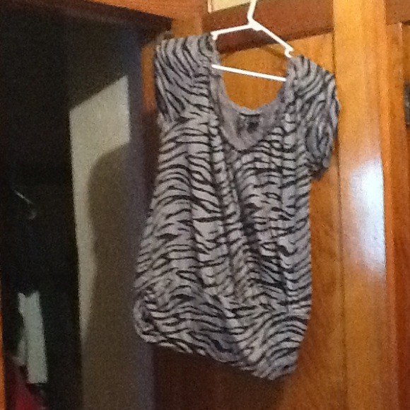 a zebra print tshirt