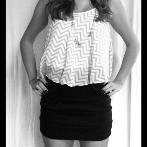Black pencil skirt