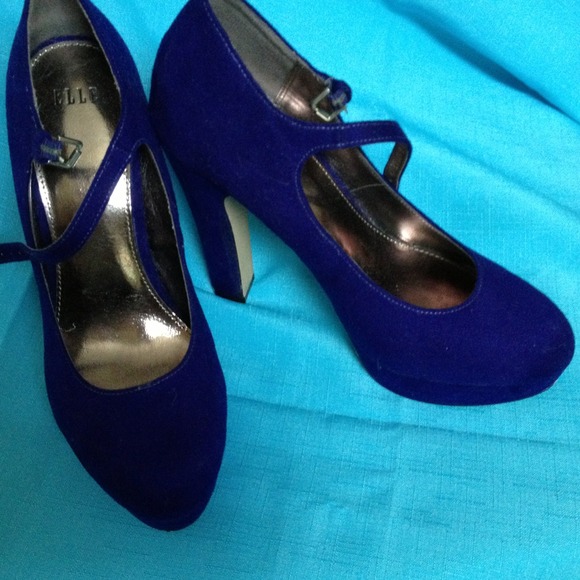 Royal Blue suede Platform
