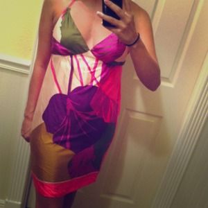 *REDUCED* Tropical Halter Dress