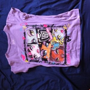 Purple monster hight t-shirt