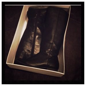 Black Knee High Boots Size 7