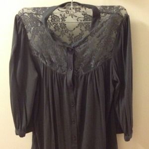 Urban outfitters lace collar top