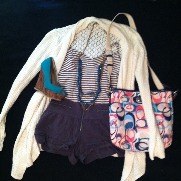 💋Grey Linen Zipper Shorts