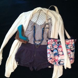 💋Grey Linen Zipper Shorts