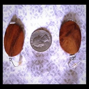 Cute wood earrings