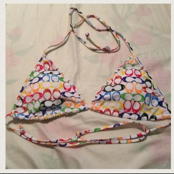 Coach bathing suit top