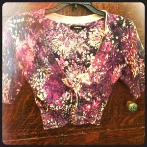 Purple and Blue cardigan/shrug