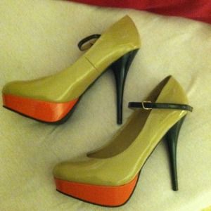 Color Block Platform Maryjanes