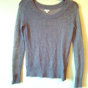 Sheer light blue sweater