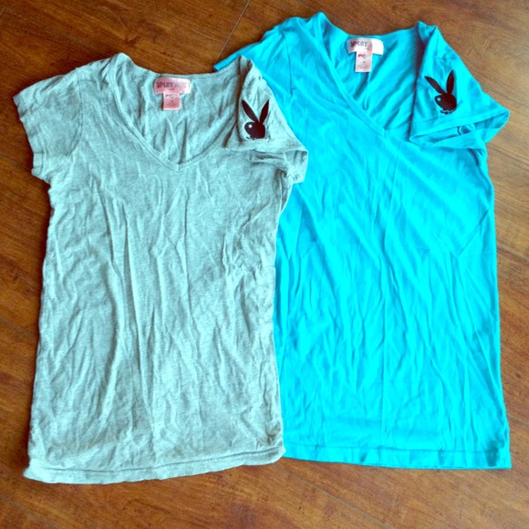 2 Playboy Bunny T-shirts