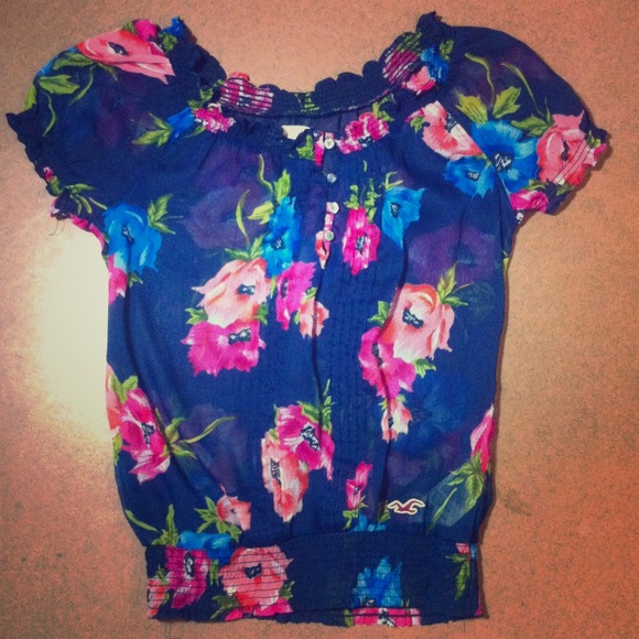 Hollister Co. Floral blouse shirt