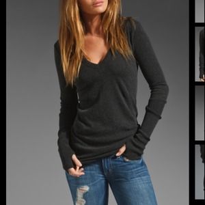 Enza Costa rolled hem cashmere sweater. Worn once!