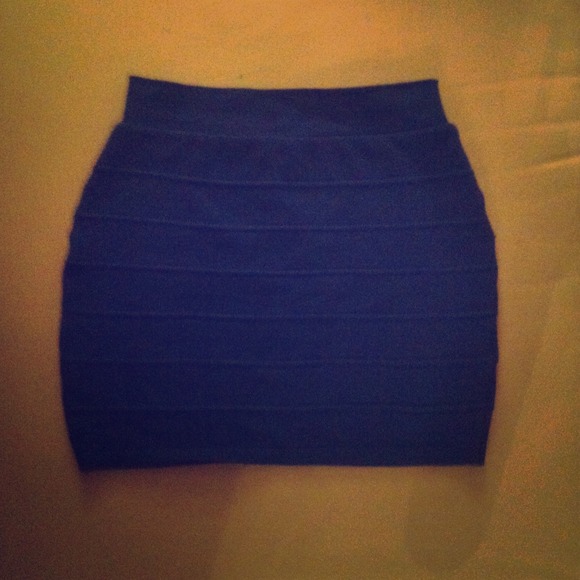 Blue bandage skirt!