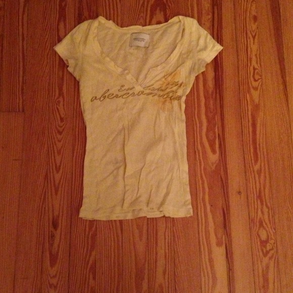 Abercrombie yellow shirt