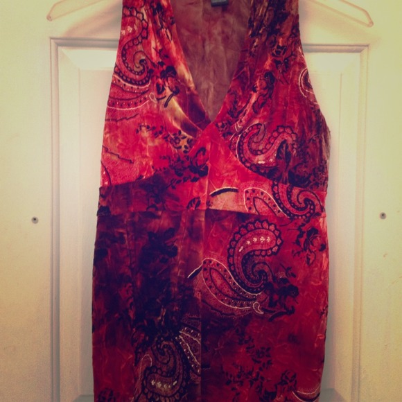 Velour blend material top