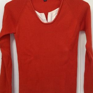 Burnt orange, long sleeve sweater