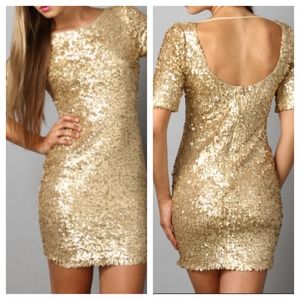 Gold Sequin dress