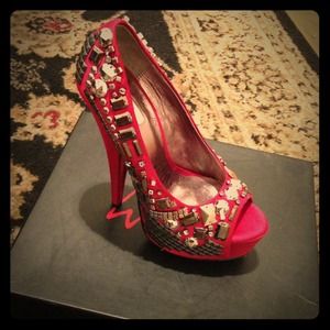 Bejeweled shoes wild pair