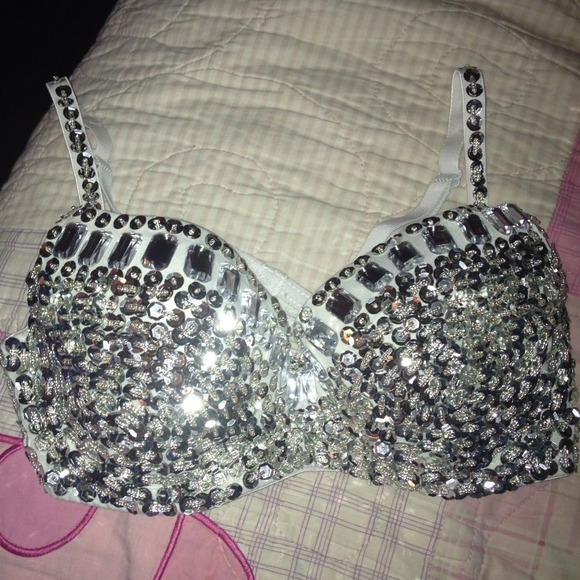 Sequin Bra