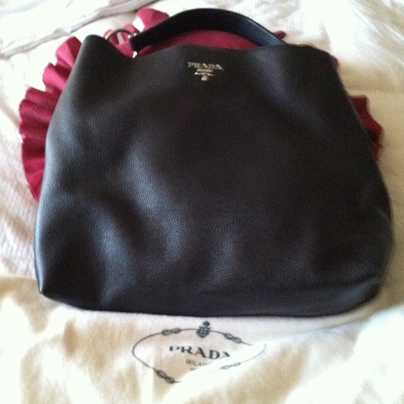 (SOLD) Authentic Prada black handbag!