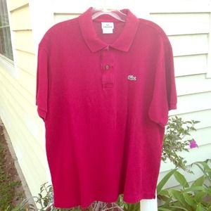 Men's Lacoste Polo in Maroon