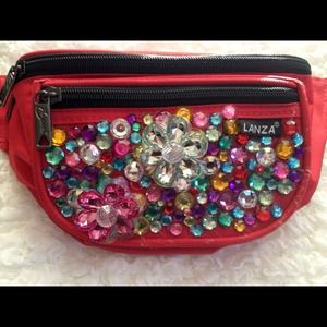 Bedazzled Red Fanny Pack