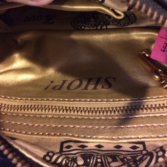 Black Leather Juicy Couture Bag - Picture 3 of 4