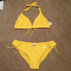 💥yellow 2 piece bathing suit☀