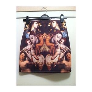 RESERVED O-mighty renaissance high waisted skirt