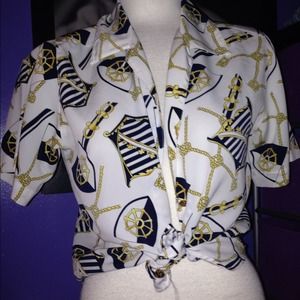 Talbots vintage inspired shirt