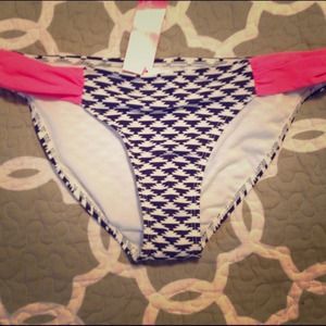 Precocious Navy and Pink Swim Suit Bottoms!