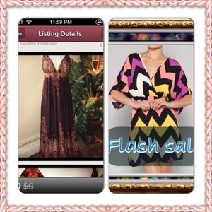 Maxi dress and chevron dress