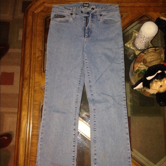 Vintage D&G straight fitted jeans