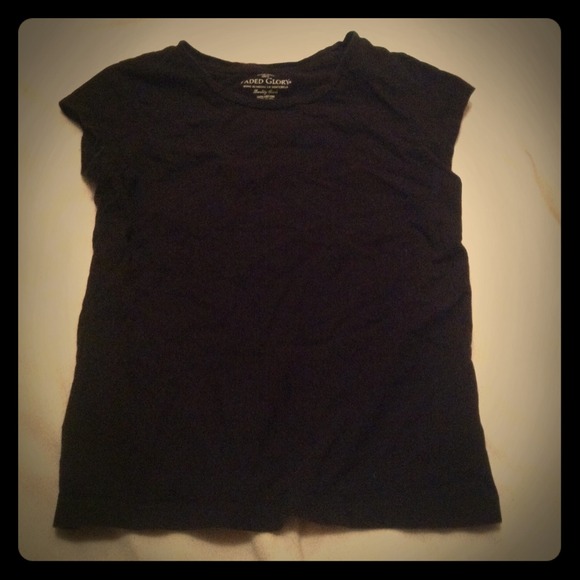 Regular black short sleeve shirt