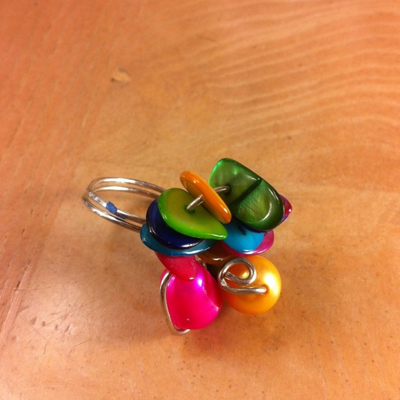 70.  2Piece set. Earrings and ring. 100% natural❤️ - Picture 2 of 4