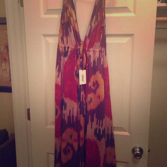 Rachael Pally dress multicolored maxi NWT
