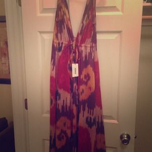 Rachael Pally dress multicolored maxi NWT