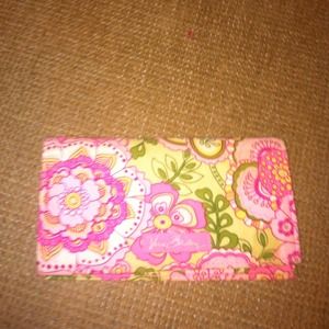 Vera Bradley checkbook cover
