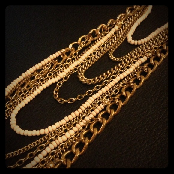 HOLD!  Multi Layered Gold Necklace