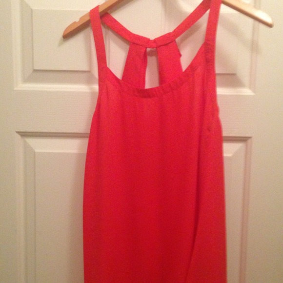 Coral colored sexy top size M