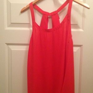 Coral colored sexy top size M