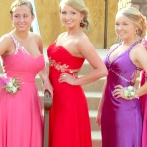 Red One-shoulder Prom Dress