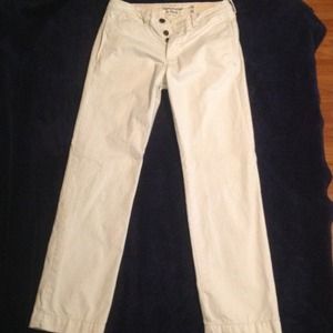 Abercrombie & Fitch pant in Stone White