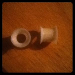 White silicone tunnels