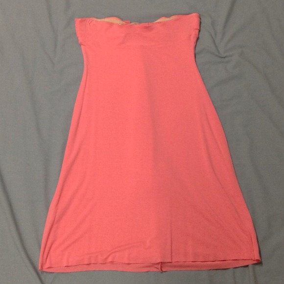 ❌BUNDLED❌salmon colored strapless dress - Picture 2 of 4