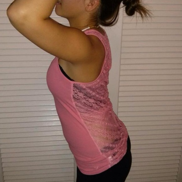 Salmon Half Lace Tank Top from Pacsun - Picture 4 of 4